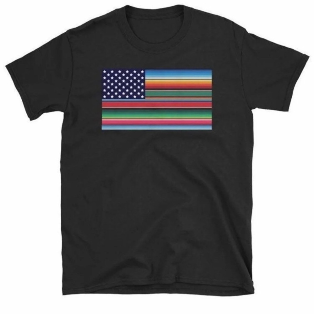 Serape flag shirt Medium